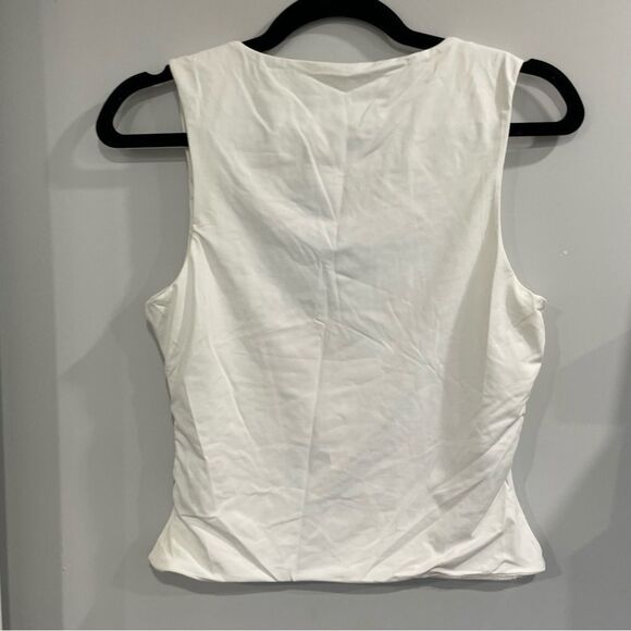 3/$25 ✺ Ardene Contour Square Neck Tank TOp White L - Picture 3 of 5